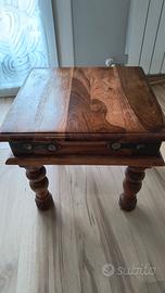 tavolino da salotto in legno massello 