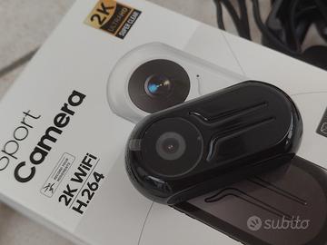 Action Cam 2K Ultra HD WiFi con Display e SD 32GB