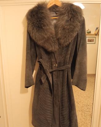 CAPPOTTO - 100% Vera Pelle Scamosciata