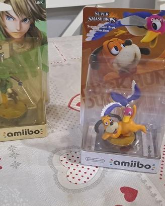Amiibo Link + Duck Hunt (Smash Bros) sigillati