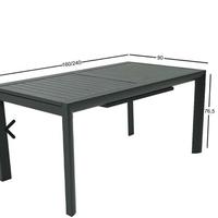 Tavolo allungabile in alluminio