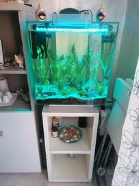 Acquario  50 lt completo di mobiletto