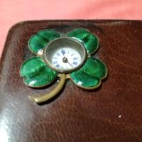 Portafoglio uomo con orologio meccanico funzionant