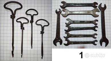 Attrezzi da lavoro ed articoli vintage antichi