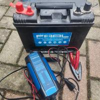 batteria con carica batteria 80ah