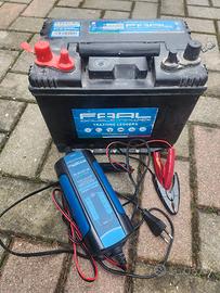 batteria con carica batteria 80ah