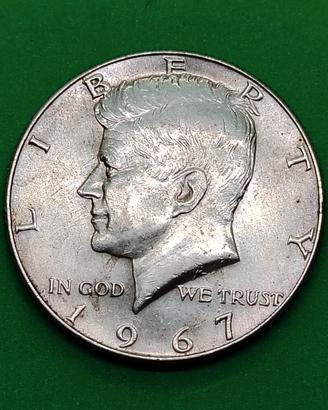 Half Dollar Kennedy 1967 argento