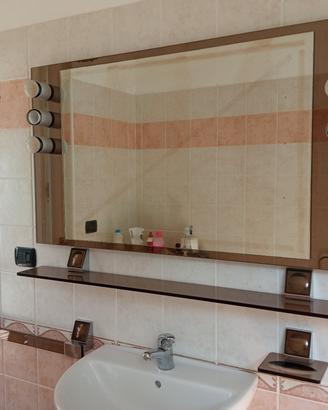 Set accessori bagno vintage Veca in cristallo colo