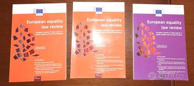 3 Libri "European Equality Law Review" - Commissio