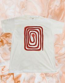 tshirt unisex cotone fantasia Snake game vintage 