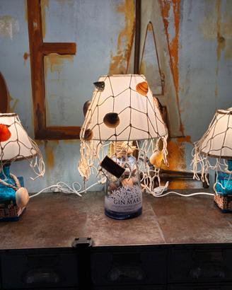 Trittico lampade gin del mare