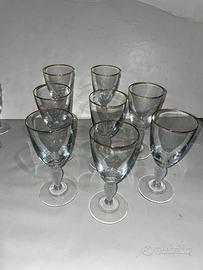 set di 8 bicchieri da vino