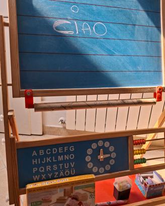 Lavagna legno più giochi