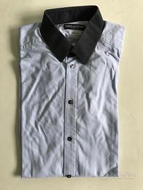 Camicia azzurra rigata Dolce & Gabbana