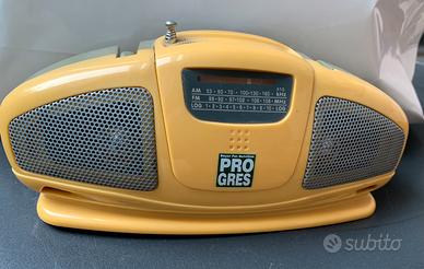 Radio vintage anni 90 gadget promozionale PROGRESS