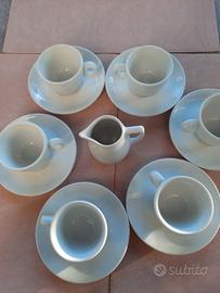tazzine da caffe nr 6 più bricco del latte 