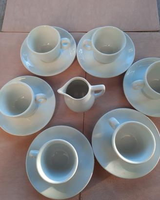 tazzine da caffe nr 6 più bricco del latte 