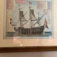 lotto2 di 5 stampe navi antiche