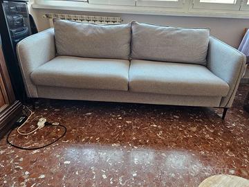 Divano Aosom grigio 3 posti