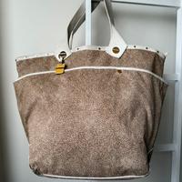 Borsa Borbonese beige e bianca