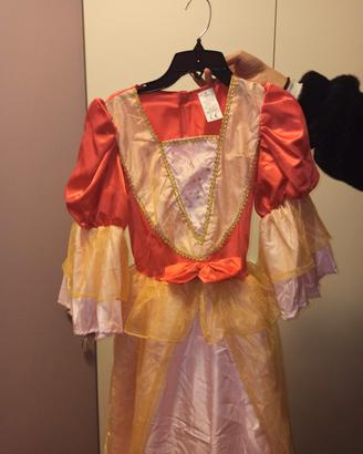 Vestito carnevale da regina 8-10 anni