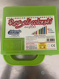 Regoli colorati elementari 200 pezzi