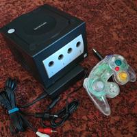 Nintendo Gamecube nero completo e pronto per gioca