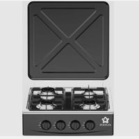 CUCINOTTO FORNELLO DA ESTERNO 4 FUOCHI NERO