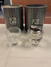 set accendino e portasigarette cristallo Swarovski