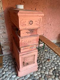 Stufa terracotta originale d’epoca