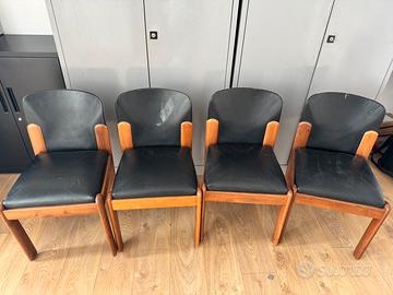 4 sedie Silvio Coppola per Bernini