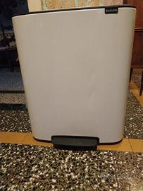 Brabantia Bo Touch Bin Pattumiera, Metallo, Bianco