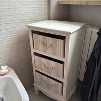 Comodino legno massiccio vintage