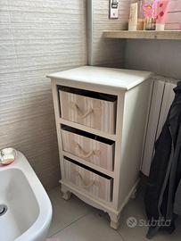 Comodino legno massiccio vintage