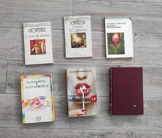 Lotto 6 romanzi, da 1 a 4 euro. Lotto € 12