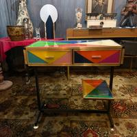 Scrittoio Consolle Vintage - Design Geometrico