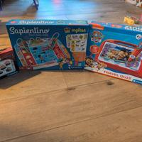Lotto 3 giochi: Sapientino , Paw Patrol e Cars 3