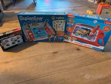 Lotto 3 giochi: Sapientino , Paw Patrol e Cars 3