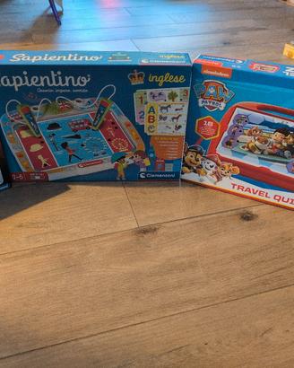 Lotto 3 giochi: Sapientino , Paw Patrol e Cars 3