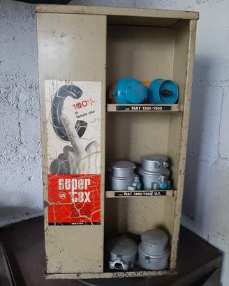 espositore vintage auto ricambi 