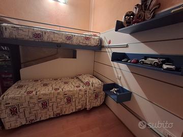 cameretta 3 letti per ragazzi