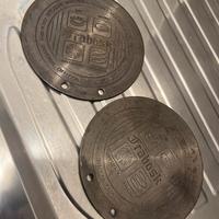 Coppia di piastre per induzione