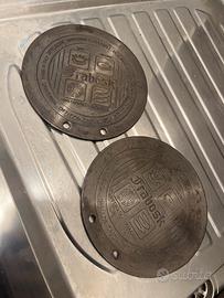 Coppia di piastre per induzione