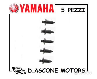 Rivetti in plastica YAMAHA 5 pezzi ORIGINALI ( VER