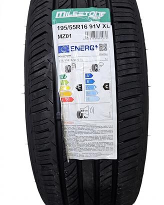 2 Pneumatici 195/55 R16 Milestone Mz01 Xl