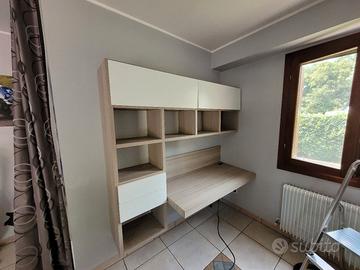 Armadio Scaffalatura Scrivania Soggiorno