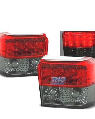 FARI LED PER VOLKSWAGEN VW T4 90-03 ROSSO FUMÉ LED