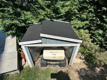 Tettoia robot rasaerba