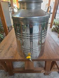 Fusto Olio Acciaio inox 50 litri Quattro effe
