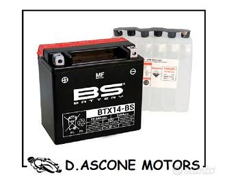 BATTERIA NUOVA BS BTX14-BS Beverly Burgman Fzr Gsx